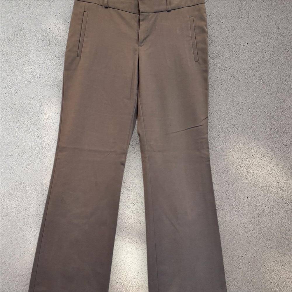 Banana Republic Gray 718 Martin Fit Cuffed Flare Trouser Size 4 Long EPOC